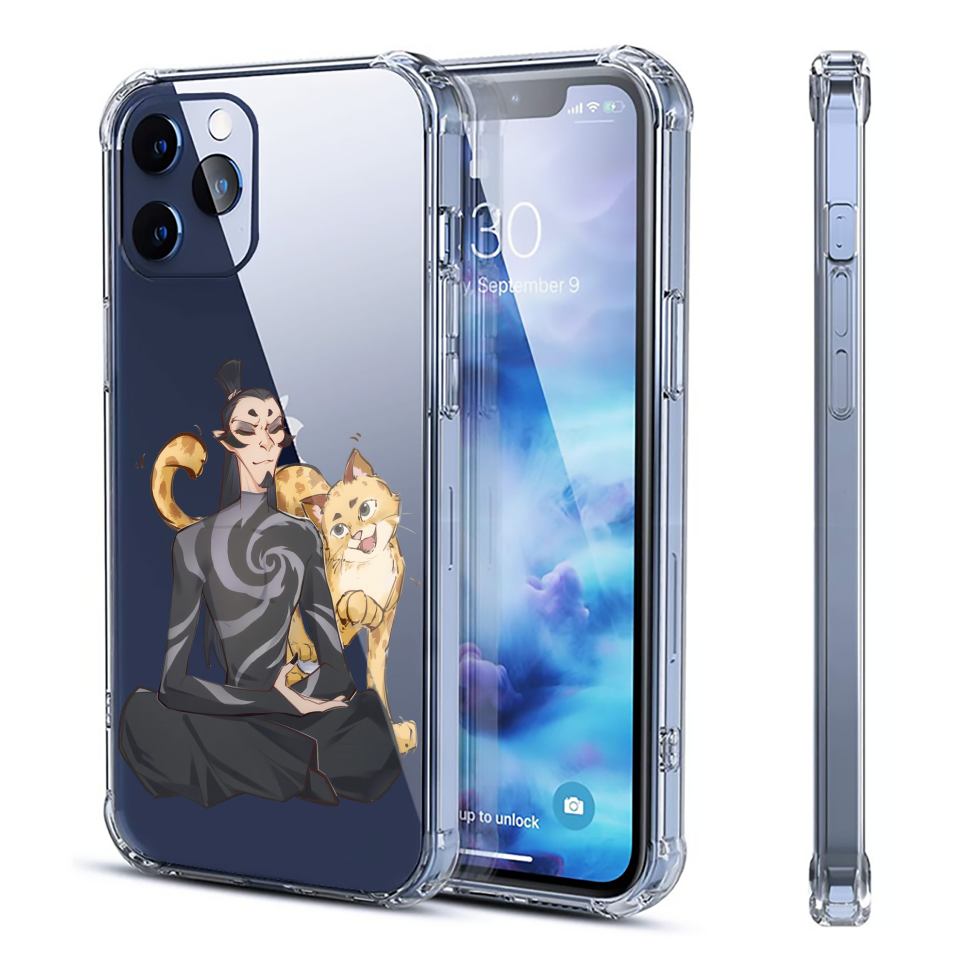 （画像用） Ne Zha 2 ナタ 魔童の大暴れ 【iPhone 12シリーズ対応】透明スマホケース（クリアソフトケース）